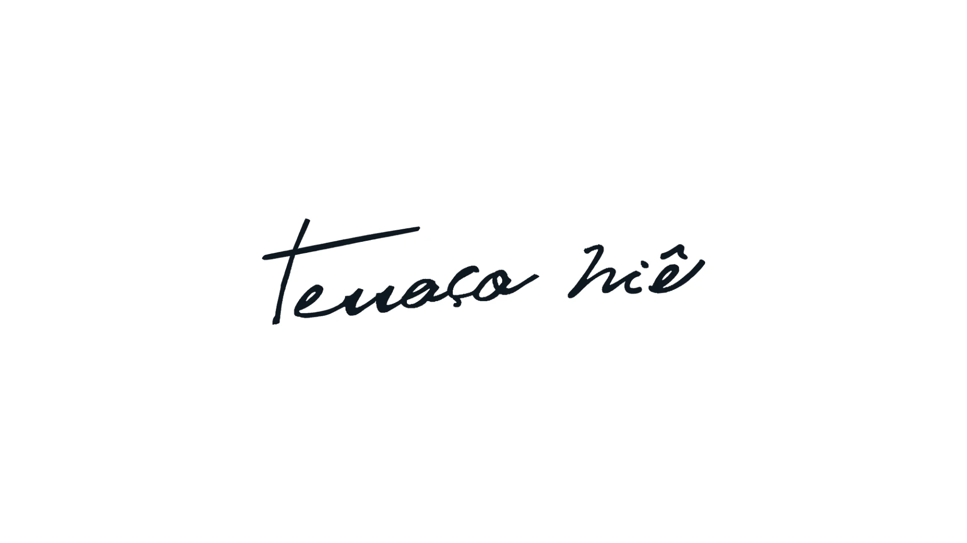 Assinatura manuscrita do Terraço Niê