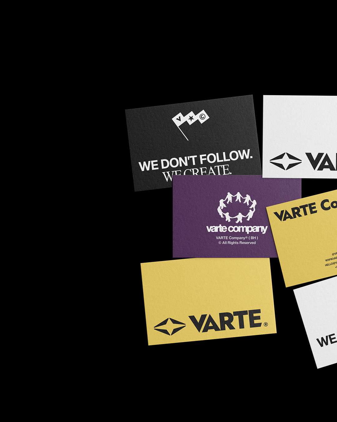Composição de cartões da Varte — parte 1